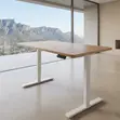 Ergonomic Brown 1.4m Adjustable Home Office Desk - 5
