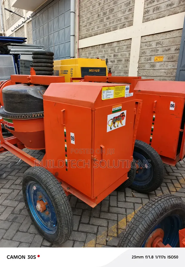 Heavy Duty Titan 500L Concrete Mixer - 6.5hp Diesel - 1