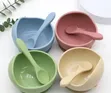 Silicone Baby Feeding Bowl with Spoon - 1