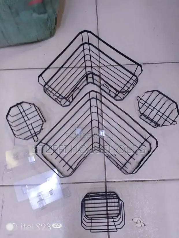 5 Pcs Bathroom Storage Racks - 1