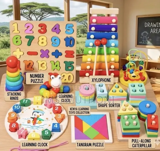 Kids Wooden STEM Discovery Kit (8 Pcs Set) - 1