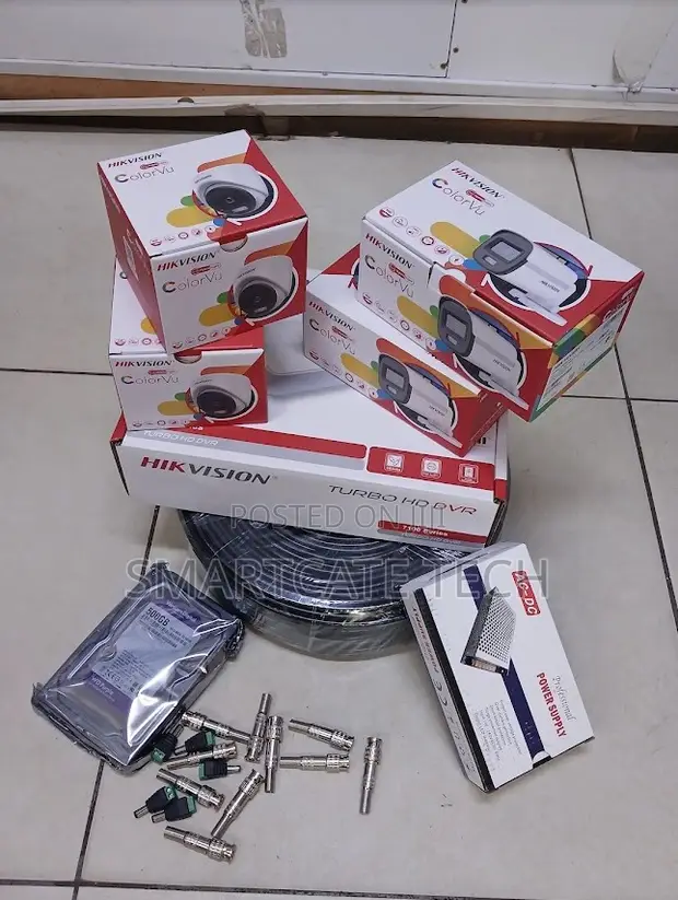 Hikvision 4CH DVR Kit with ColorVu Cameras (Full Color Night) - 1