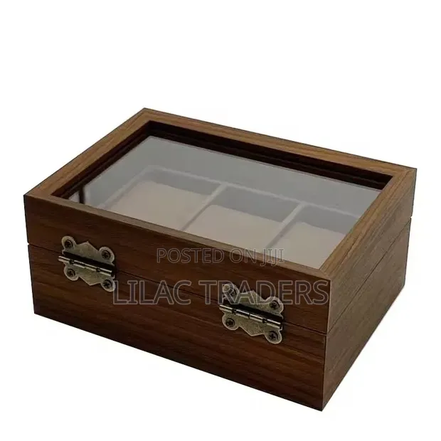 3 Slot Premium PU Leather Watch Organizer Box - 1