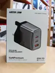 Green Lion GaN 65W PD UK Plug Wall Charger (Gray) - 2