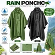 Waterproof Hooded Rain Poncho Coat for Outdoor Activity - 1