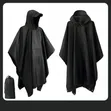 Waterproof Hooded Rain Poncho Coat for Outdoor Activity - 2