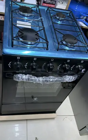 4-Burner Gas Cooker with Electric Oven