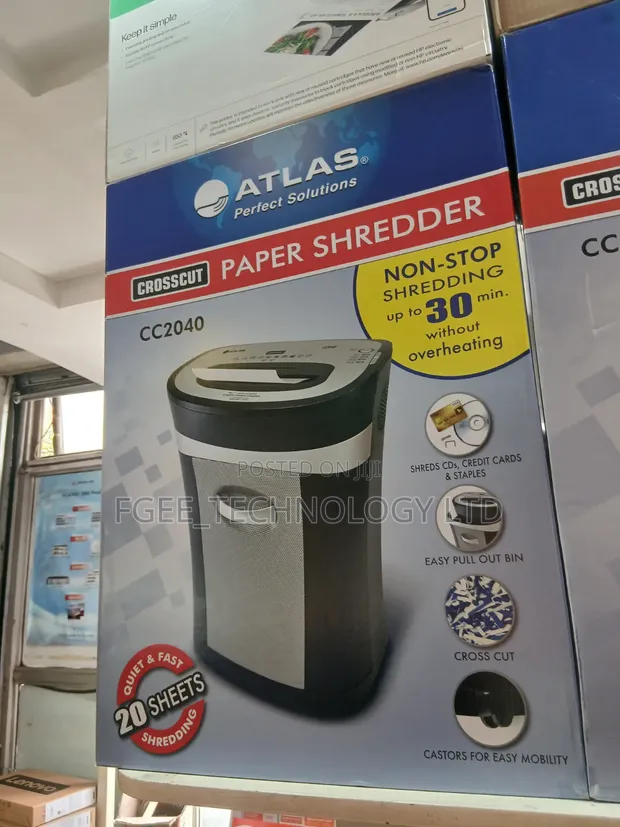 Atlas Paper Shredder CC2040 - 20 Sheets - 1