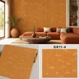 Brown Damask & 3D Effect Wallpaper Rolls - 2
