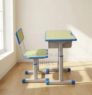 Height Adjustable Modern Kids Study Desk Set
