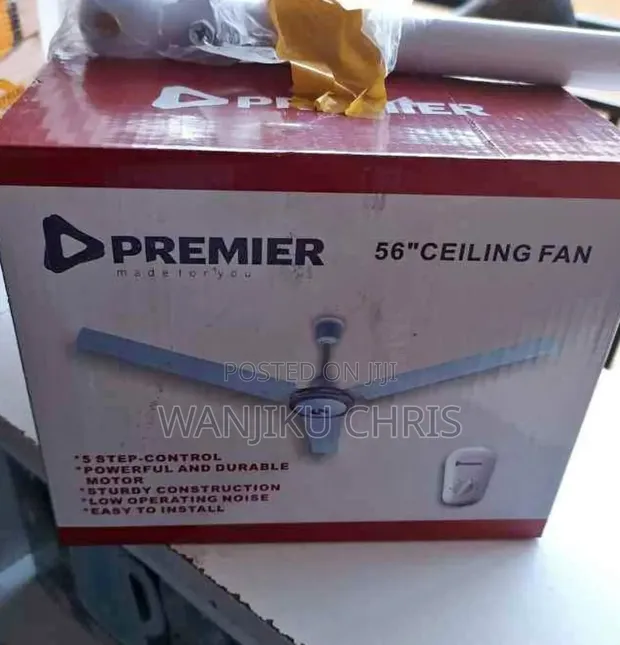 Premier 56-Inch 3-Blade Ceiling Fan - 1