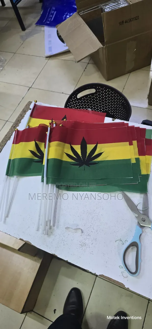Custom Hand Flags with Handles - 1