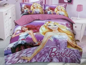 Barbie Cartoon Print Duvet Set