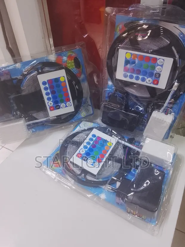 Multi-Color LED Room Lights (24-Key Remote) - 1