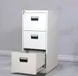 3-Drawer Steel Filing Cabinet - White - 2