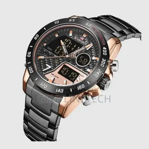 Naviforce 9171 Gold & Black Watch