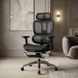 Executive Orthopedic Office Chair with Foldable Footrest - 3
