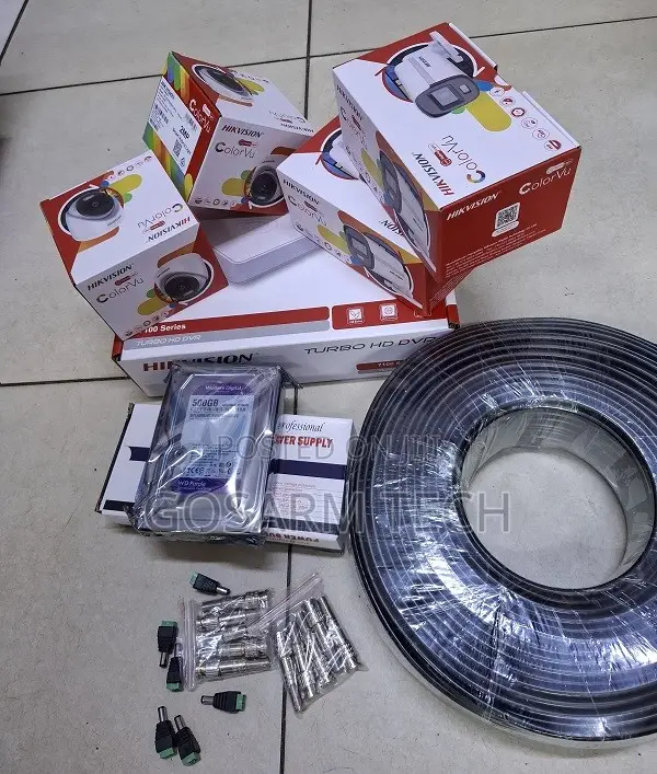 Hikvision Colorvu 4 Channel CCTV Kit 1080p with Audio - 1