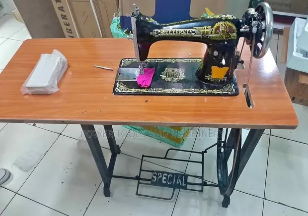 Complete Butterfly Sewing Machine with Table - 1