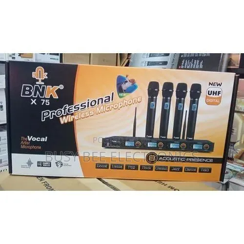 BNK X75 Four Professional Wireless Microphones - 1