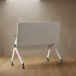 120cm White Modern Foldable Meeting Table - 4