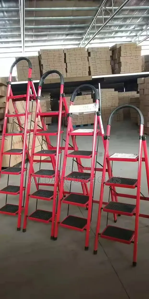 Heavy Duty Aluminium Step Ladder - 5 Tier - 1