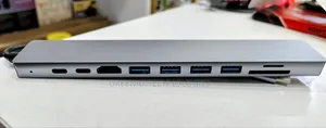 Type-C 10-in-1 Hub: HDMI, 100W PD, 4 USB, Ethernet