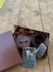 Premium Gentleman's Gift Set: Wallet, Sunglasses, Belt - 2