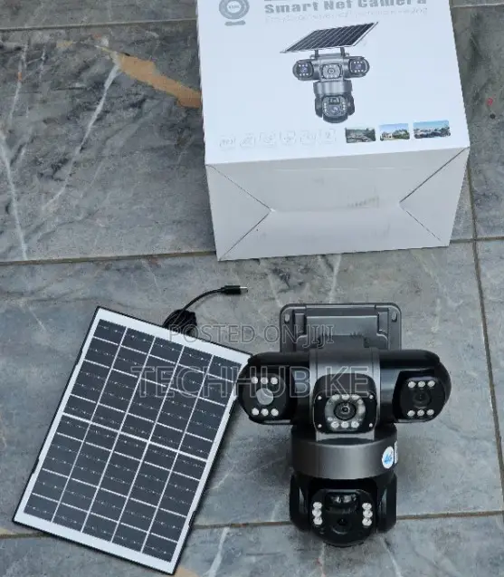 V380Pro 6MP Triple Lens 4G PTZ Smart Camera (AC Powered) - 1