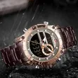 Naviforce NF9163 Gold and Brown Watch - 1