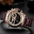 Naviforce NF9163 Gold and Brown Watch - 2