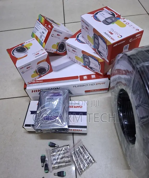 Hikvision 4 Camera CCTV Kit - ColorVu Full Color - 1