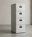 4-Drawer Office Storage Cabinet with Keys - 1