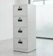 4-Drawer Office Storage Cabinet with Keys - 2
