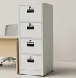4-Drawer Office Storage Cabinet with Keys - 3