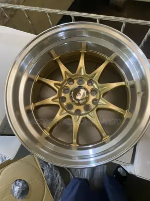 15 Inch Alloy Rims - Gold Center, Silver Lip