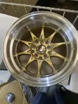 15 Inch Alloy Rims - Gold Center, Silver Lip - 1