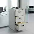 3-Drawer Steel Lockable Storage Cabinet - 2