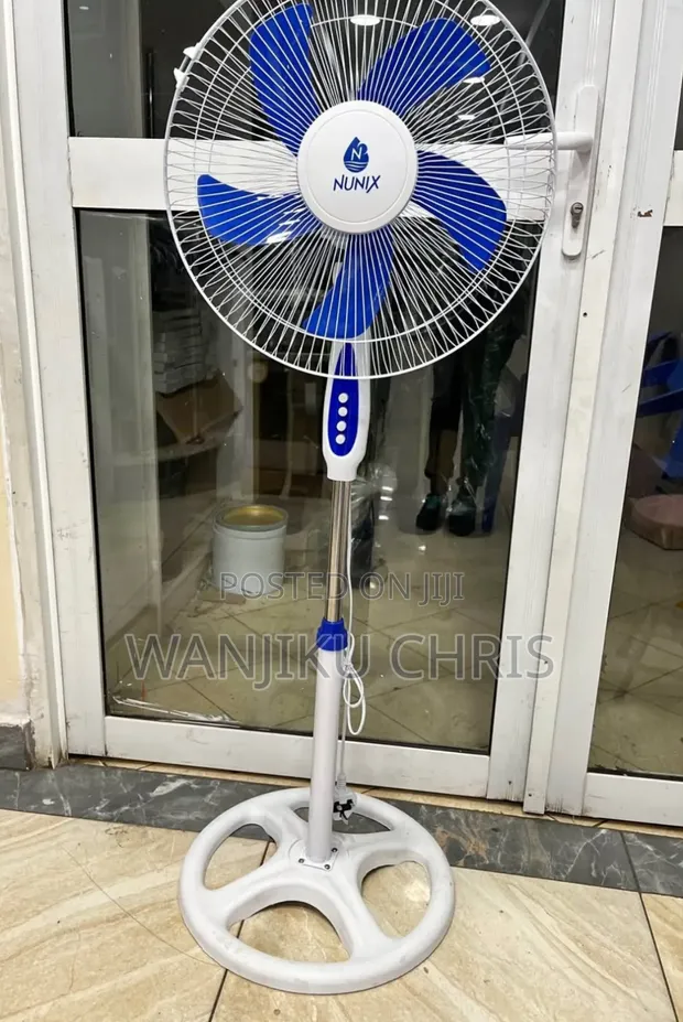 Nunix 16-Inch 5-Blade Stable Stand Fan - 1