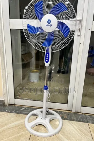 Nunix 16-Inch 5-Blade Stable Stand Fan