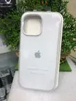White Apple Silicone Case with MagSafe for iPhone 17 Pro Max - 2