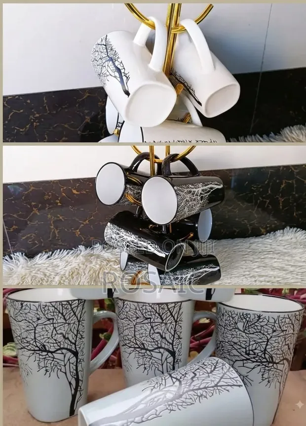 Grey Tree Cups/Mugs - Restocked - 1