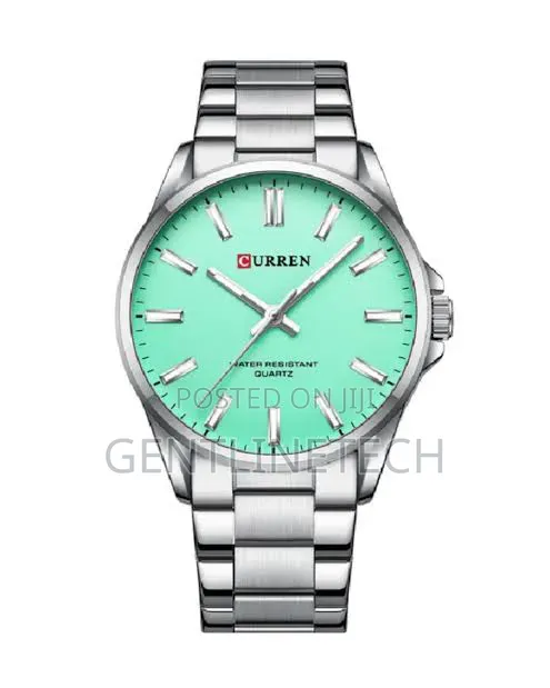 Curren C9090G Watch - Mint Green & Silver - 1