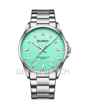 Curren C9090G Watch - Mint Green & Silver