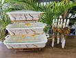 3pcs White Gold Ceramic Chafing Dish Set (3.5L, 2.5L, 1.8L) - 2