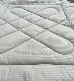 Cotton Striped Duvet Set - Brand New
