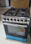 Syinix 60x60 Standing Cooker - 3 Gas Burners + 1 Electric Hotplate - 2