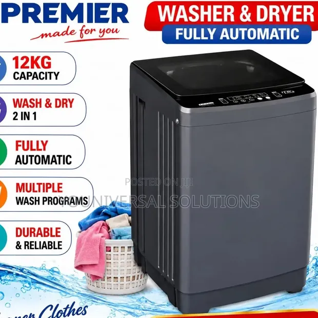 Premier 12kg Top Load Fully Automatic Washing Machine - 1