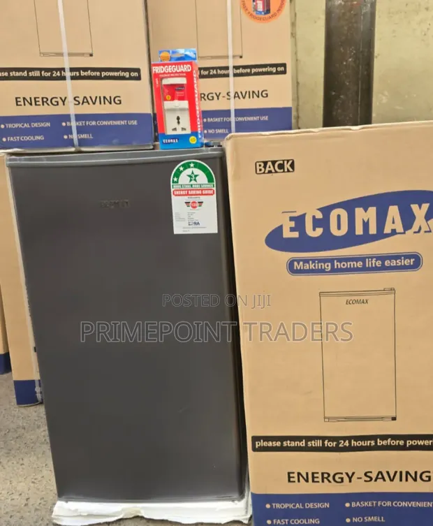 Ecomax 90L Single Door Fridge - Dark Silver - 1