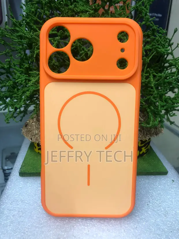 Skin Feel Color Blocking Magnetic Case for iPhone 17 Pro Max - 1